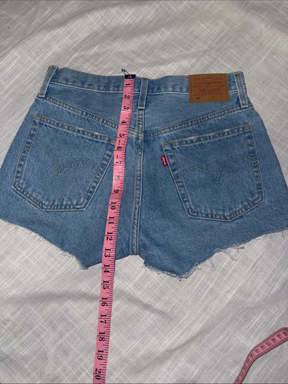 Levi's Denim Cutoff Shorts in Light Blue